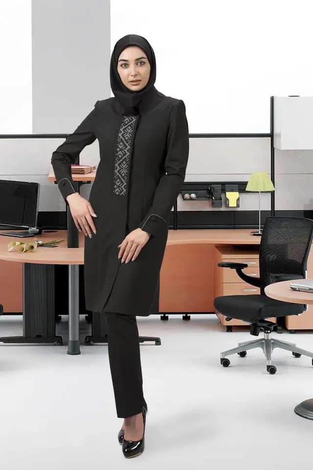 مانتو شلوار اطلس | مانتو اداری ایندو