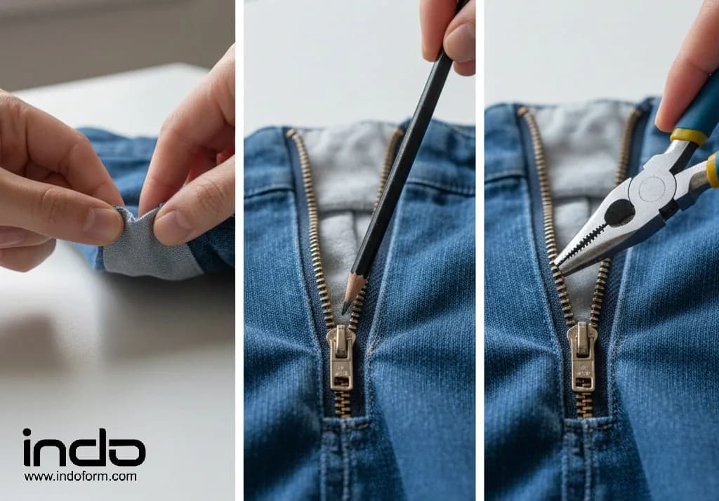 نحوه تعمیر زیپ شلوار با ساده ترین روش را یاد بگیرید