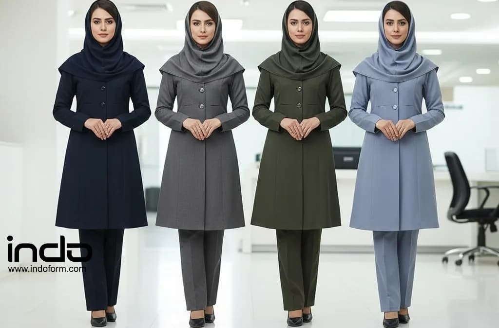 اهمیت توجه به رنگ در انتخاب مانتو شلوار اداری و فرم