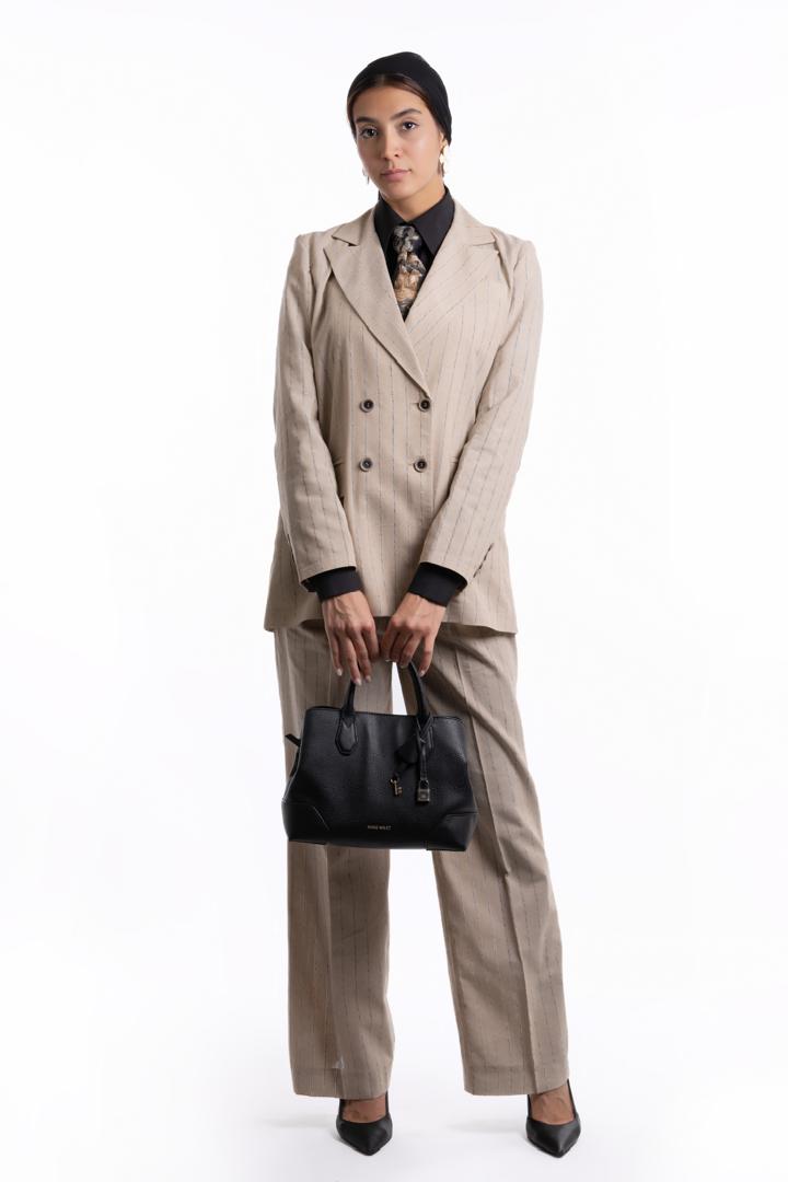 کت شلوار یقه بلیزر دبل برست